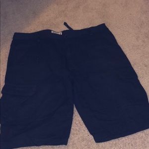 Black cargo shorts
